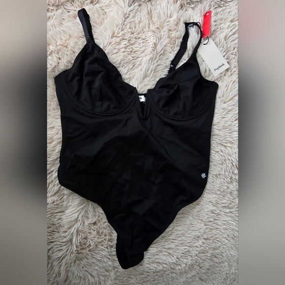 Deep V-Neck Low Back Sculpting Thong Bodysuit #929 - Picture 2 of 11